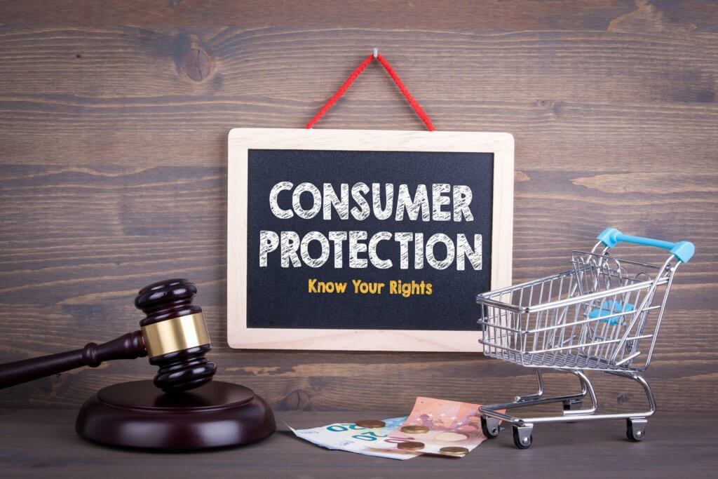Sign that states Consumer Protection