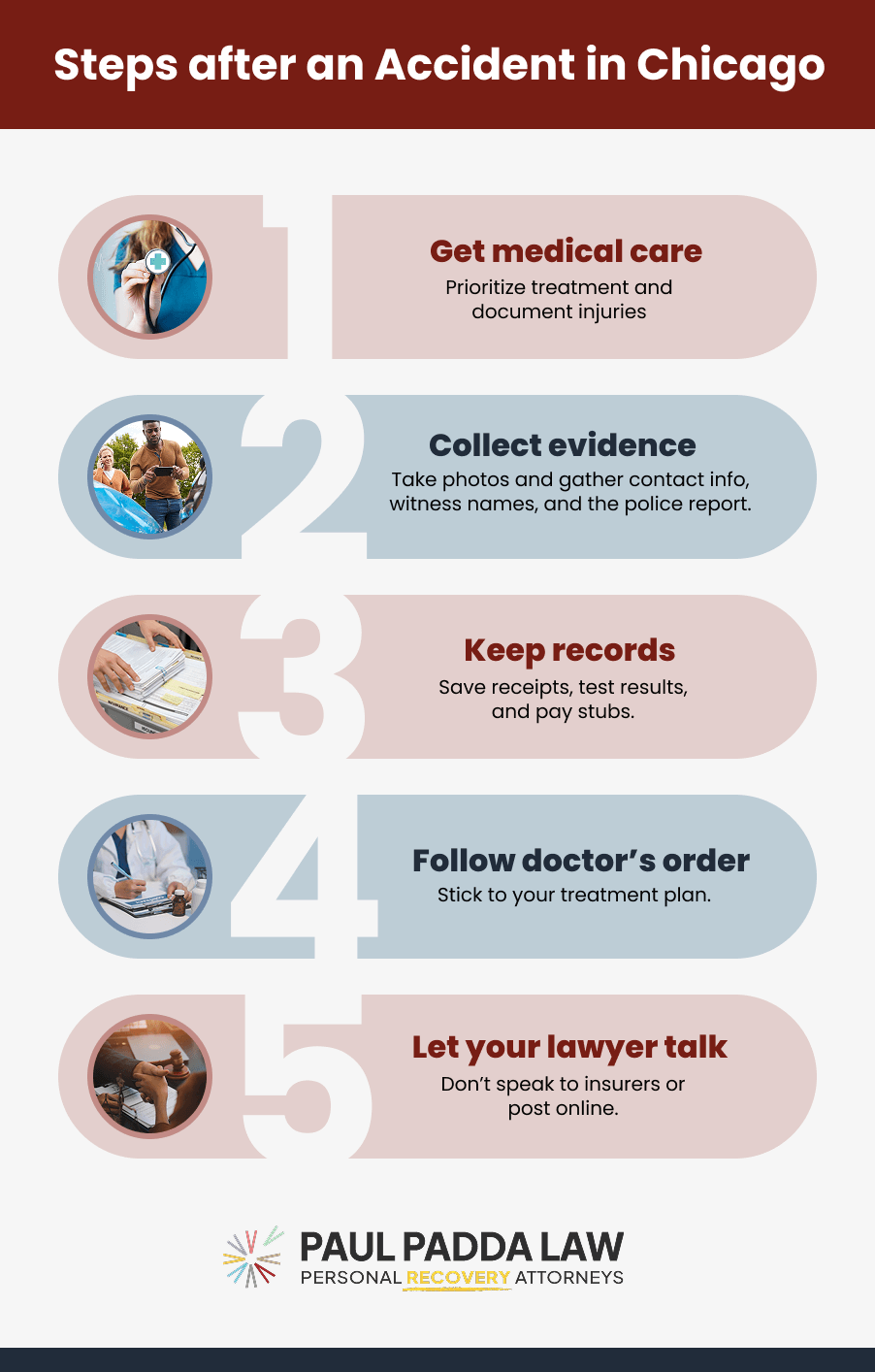 Steps after a Chicago car accident - Paul Padda Law